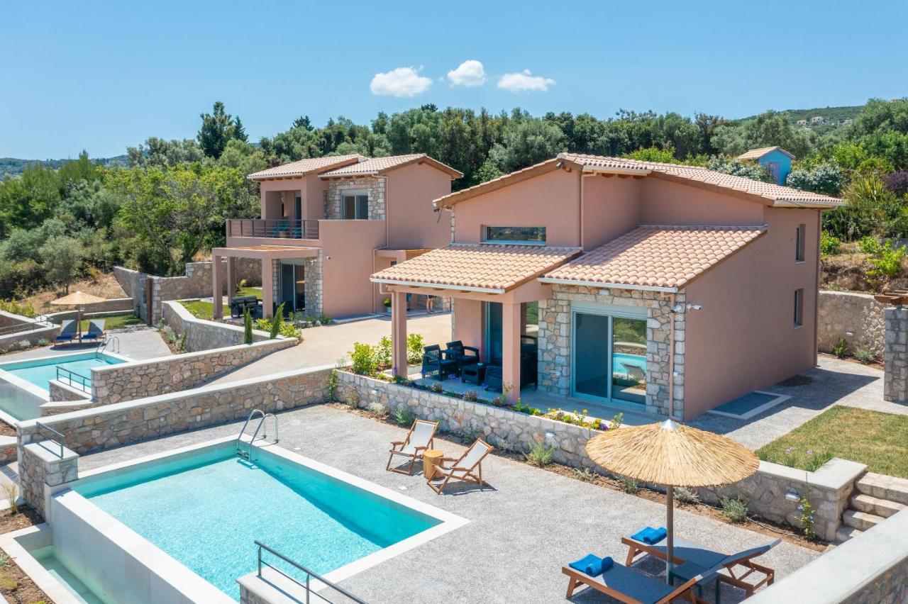 31 Blue Ionian Villas Apolpaina Esterno foto