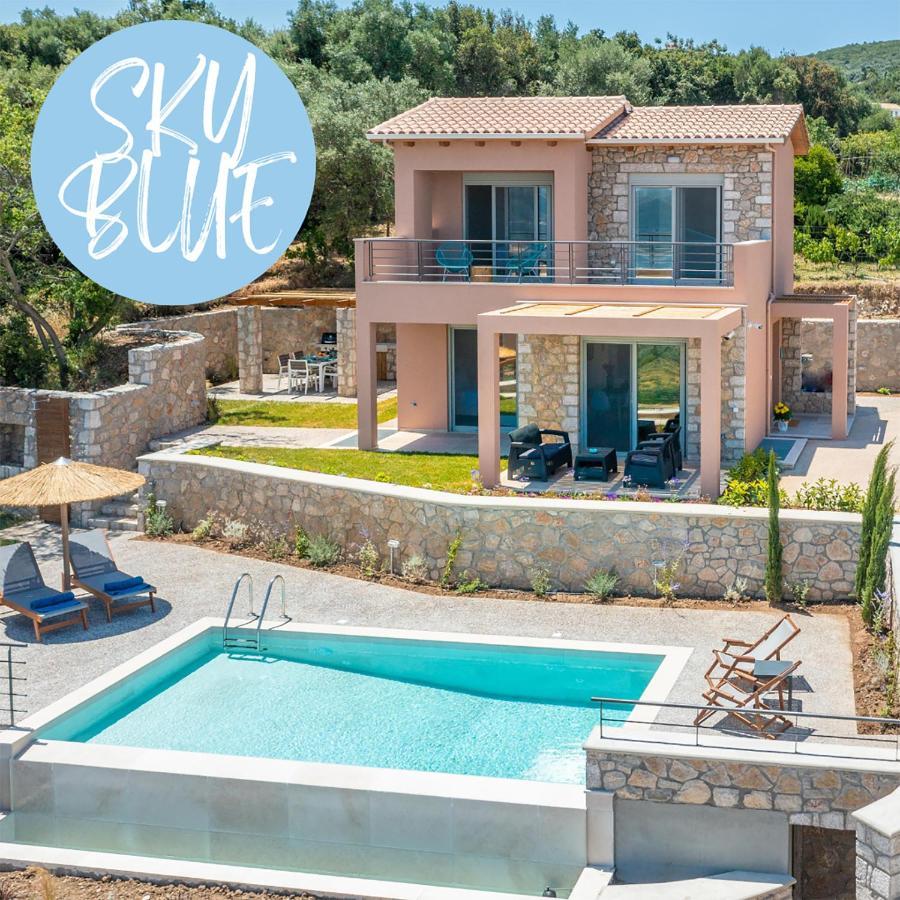 31 Blue Ionian Villas Apolpaina Esterno foto